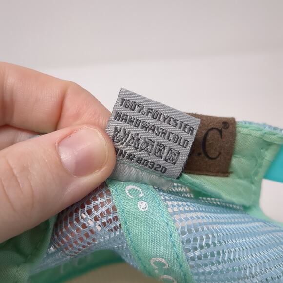 Smiley Face Take It Easy Snapback Rope Trucker Hat Blue One Size C.C - Picture 9 of 9